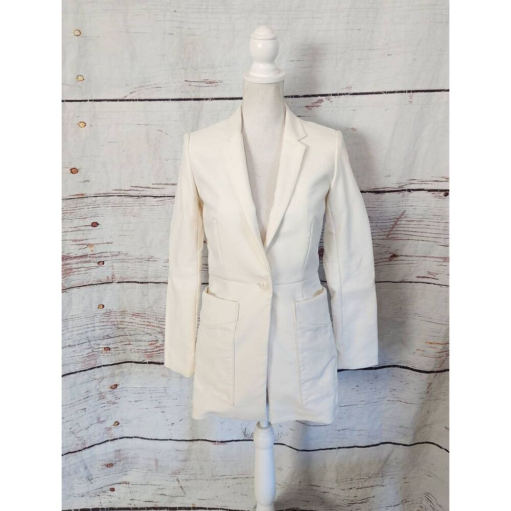 rag & bone Fleet Off White Blazer Size 0 - Picture 1 of 7